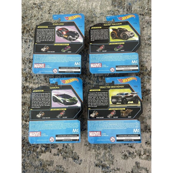 Hot Wheels 2014 Character Cars Marvel Guardians of the Galaxy lot of 4 - Picture 6 of 6